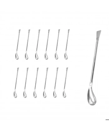 Paslanmaz Çelik Spatula 15 Cm - 12 Adetlik Toptan Set - Yüksek Kaliteli