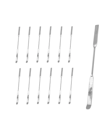 Paslanmaz Çelik Spatula 18 Cm - 12 Adetlik Toptan Set - Yüksek Kaliteli