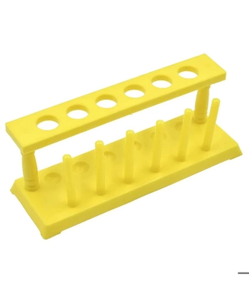 Plastik Deney Tüpü Standı 6 Tüplük - 22 mm - Yüksek Kaliteli