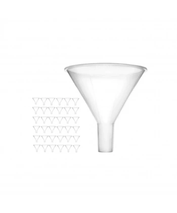 Plastik Laboratuvar Huni 80 mm - 12 Adetlik Toptan Set