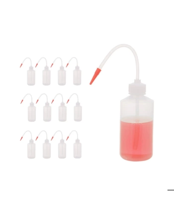 Plastik Piset 250 mL - Şeffaf Yıkama Şişesi - 12 Adetlik Toptan Set - Yüksek Kaliteli