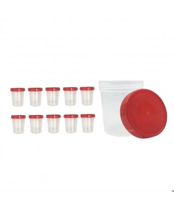 Pnömatik Steril İdrar Numune Kabı 100 mL - 10 Adetlik Set - Yüksek Kaliteli