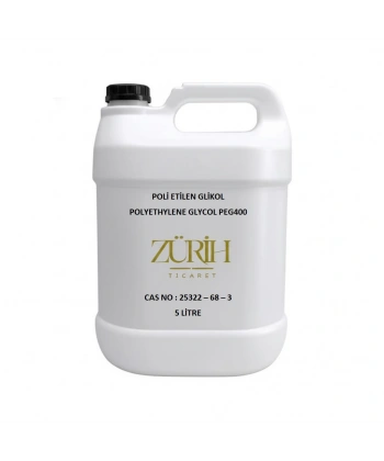 Poli Etilen Glikol 5 Litre - Polietilen Glikol - Polyethylene Glycol PEG400 - (Cas No: 25322-68-3)
