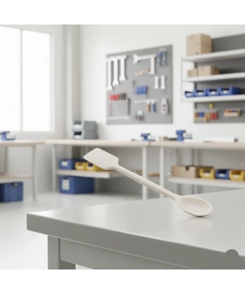 Porselen Spatül 17 cm - Dayanıklı ve Laboratuvar Kullanımına Uygun - Zurih Lab & Zürih Ticaret