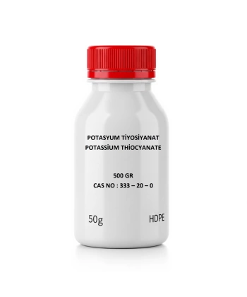Potasyum Tiyosiyanat 500 Gr. - Potassium Thiocyanate (Cas No: 333-20-0)