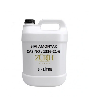 Sıvı Amonyak 5 Litre | Endüstriyel & Laboratuvar Tipi Amonyak – Zurih Lab