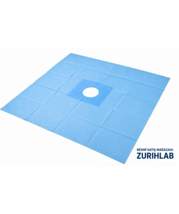 Steril Delikli Örtü 75x75 cm - Tek Kullanımlık
