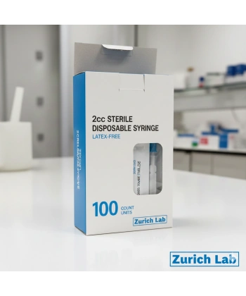 Steril Enjektör Şırınga 2cc (2mL) - 3 Parça - 100 Adetlik Set