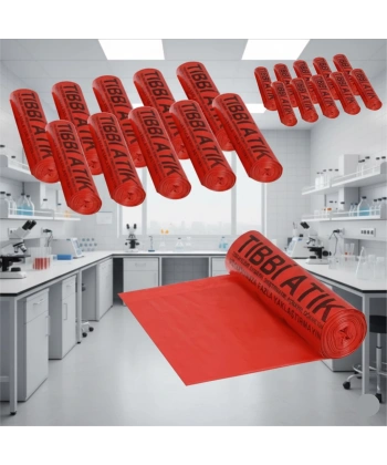 Tıbbi Atık Çöp Torbası 80x110 cm | 10 Rulo Toptan Atık Poşeti - Zurih Lab