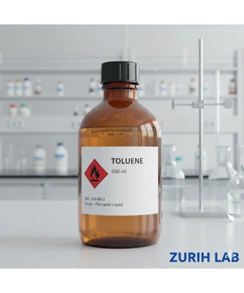 Toluen 500 ml (Metil Benzen - Toluene) | Yüksek Kaliteli - Zurih Lab & Zürih Ticaret