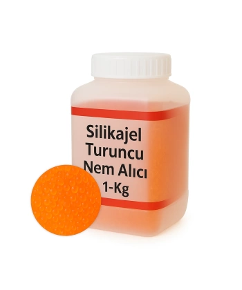Turuncu Silikajel Nem Alıcı 1 Kg - Küf Önleyici İndikatörlü