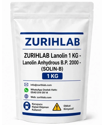 ZURIHLAB Lanolin 1 KG - Lanolin Anhydrous B.P. 2000 - (SOLIN-B)