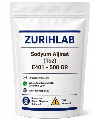 ZURIHLAB Sodyum Aljinat (Toz) E401 - 500 GR
