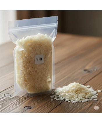 Soya Wax Flake Yaprak - 1 KG | Doğal Soya Mumu Hammaddesi