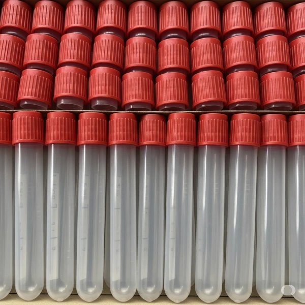 Plastik Vida Kapaklı Deney Tüpü (Test Tüpü) 10 mL - 16x100mm - 100 Adetlik Toptan Set