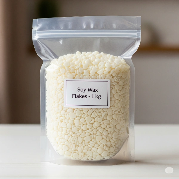 Soya Wax Flake Yaprak - 1 KG | Doğal Soya Mumu Hammaddesi