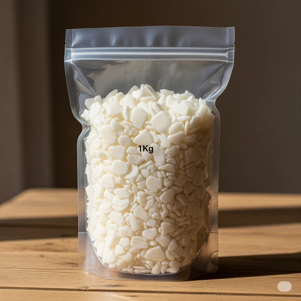 Soya Wax Flake Yaprak - 1 KG | Doğal Soya Mumu Hammaddesi