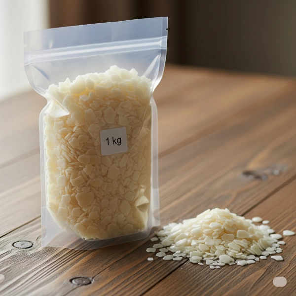 Soya Wax Flake Yaprak - 1 KG | Doğal Soya Mumu Hammaddesi