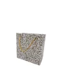 Altın Desenli Beyaz (50 Li Paket )karton Çanta 11x11