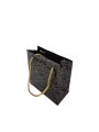Altın Desenli Siyah (50 Li Paket )karton Çanta 11x11