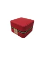Fermuarlı Takı, Seyahat Ve Mücevher Çantası,kutusu Kırmızı (11x11 Cm )