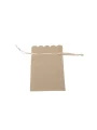 Kadife (SÜET) Yıldız Kese 10 Adet 8,5 x12 cm Boy Takı, Altın Kesesi (Krem)