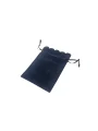 Kadife (SÜET) Yıldız Kese 25 Adet 8,5 x12 cm Boy Takı, Altın Kesesi (Lacivert)