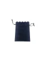 Kadife (SÜET) Yıldız Kese 25 Adet 8,5 x12 cm Boy Takı, Altın Kesesi (Lacivert)