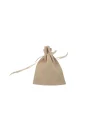 Kadife (SÜET) Yıldız Kese 10 Adet 8,5 x12 cm Boy Takı, Altın Kesesi (Krem)