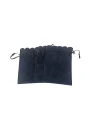 Kadife (SÜET) Yıldız Kese 25 Adet 8,5 x12 cm Boy Takı, Altın Kesesi (Lacivert)
