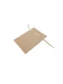 Kadife (SÜET) Yıldız Kese 10 Adet 8,5 x12 cm Boy Takı, Altın Kesesi (Krem)