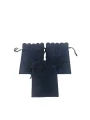 Kadife (SÜET) Yıldız Kese 25 Adet 8,5 x12 cm Boy Takı, Altın Kesesi (Lacivert)