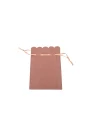 Kadife (SÜET) Yıldız Kese 10 Adet 8,5 x12 cm Boy Takı, Altın Kesesi (Pudra)