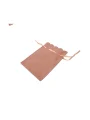 Kadife (SÜET) Yıldız Kese 10 Adet 8,5 x12 cm Boy Takı, Altın Kesesi (Pudra)