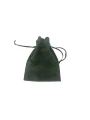 Kadife (SÜET) Yıldız Kese 10 Adet 8,5 x12 cm Boy Takı, Altın Kesesi (Yeşil)