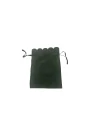 Kadife (SÜET) Yıldız Kese 10 Adet 8,5 x12 cm Boy Takı, Altın Kesesi (Yeşil)