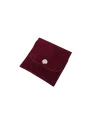 Kadife (SÜET) Zarf Kese Bordo 50 Adet 7x7 cm Boy Takı, Altın Kesesi (ÇITÇITLI)