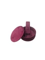 Lüks Kadife Yuvarlak Takı ve Mücevher Kutusu (12x12 cm) Bordo