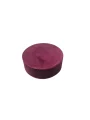 Lüks Kadife Yuvarlak Takı ve Mücevher Kutusu (12x12 cm) Bordo