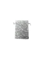 Organize Gül Desenli 25 Adet 9x12 cm Boy Takı, Altın ve Hediye Kesesi(Beyaz)