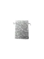 Organize Gül Desenli 50 Adet 9x12 cm Boy Takı, Altın ve Hediye Kesesi(Beyaz)