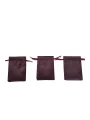 Saten & Parlak Kese Bordo 25 Adet 9x12 cm Takı, Altın Kesesi (ipli & Büzgülü)