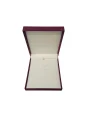 Yakut Süet Büyük Kare Set Kutusu (19x22 cm) (Bordo)