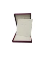 Yakut Süet Büyük Kare Set Kutusu (19x22 cm) (Bordo)