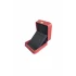 Suni Deri Mini Boy (7X8 Cm) Kolye Kutusu Lüks (Kırmızı)