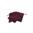 Süet Duble Kese Bordo 25 Adet 9x12 cm Takı, Altın Kesesi (ipli & Büzgülü)
