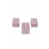 Yüzük Standı Üçlü  (tırnaklı) 3x3,5 cm (3 adet) Pembe