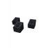 Yüzük Standı Üçlü  (tırnaklı) 3x3,5 cm (3 adet) Siyah