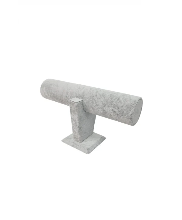 Tekli Süet Bay&Bayan Bileklik,Saat Ve Kelepçe Standı (Gri)