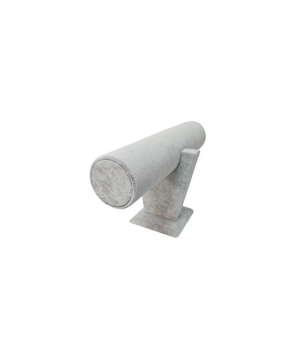 Tekli Süet Bay&Bayan Bileklik,Saat Ve Kelepçe Standı (Gri)